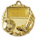 Medaille Fußball 47mm in Gold, Silber u. Bronce